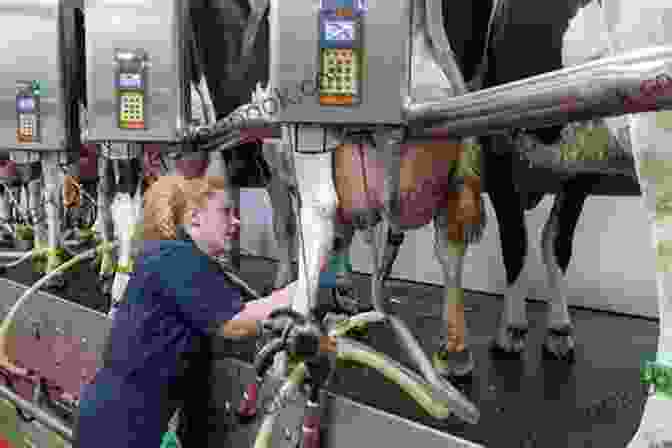 A Farmer Milking A Dairy Cow In A Modern Milking Parlor MY PROVEN STRATEGIES TO INCREASE MILK PRODUCTION IN DAIRY COWS (Farm Management)