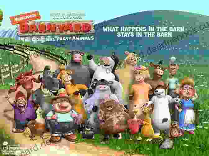 A Panoramic View Of The Barnyard, With All The Animals Performing On Stage In A Grand Finale. The Barnyard Talent Show: A Beautifully Illustrated Rhyming Picture For Children Of All Ages