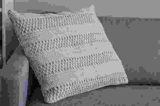 A Simple Crochet Cushion Cover In A Neutral Tone With Intricate Stitchwork Pillow Crochet Tutorials: Crochet Pillow And Cushions Patterns And Stitches: Pillow Crochet Patterns