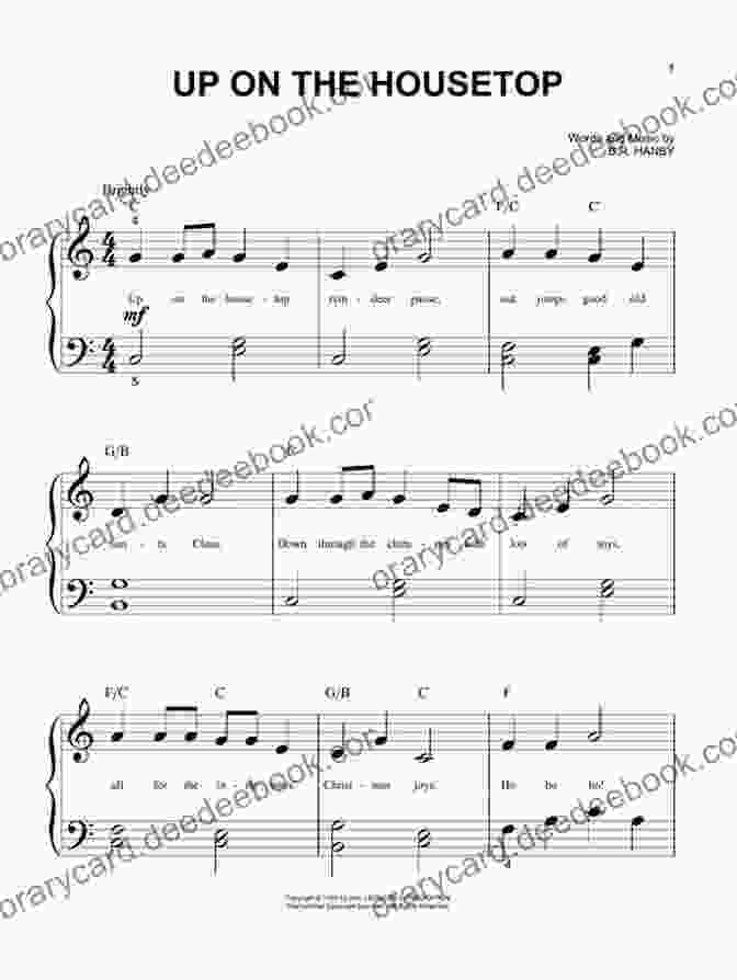 Piano Fingering Chart Up On The Housetop I Trumpet Solo Music Piano Accompaniment I Easy Christmas Carol Duet: Cornet For Kids Beginners Adults Students I Chords I Lyric I Online Piano Comping I Brass Sheet Music