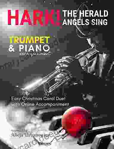 Hark The Herald Angels Sing I Trumpet Solo Music Piano Accompaniment I Easy Christmas Carol Duet: Cornet for Kids Beginners Adults Students I Chords I Lyric I Online Piano Comping I Brass Sheet