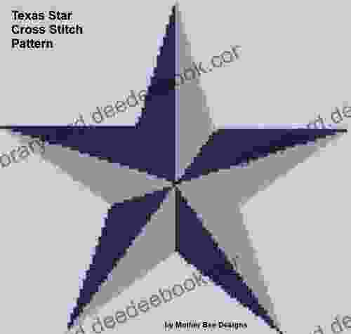 Texas Star Cross Stitch Pattern