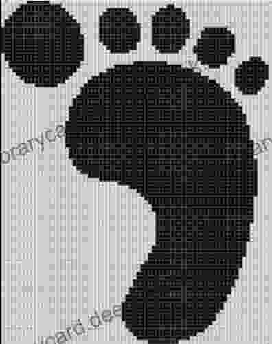 Foot Print Cross Stitch Pattern