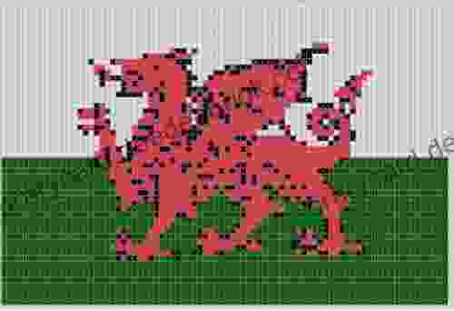 Wales Dragon Flag Cross Stitch Pattern