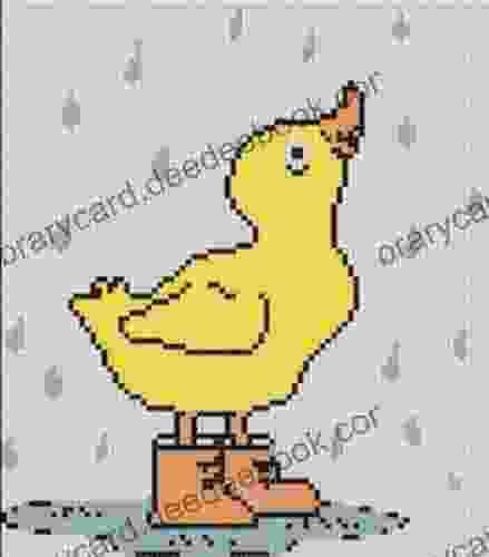 Duck in the Rain Cross Stitch Pattern